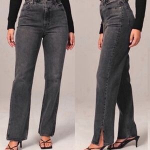 Abercrombie & Fitch Gray Straight Leg Jeans